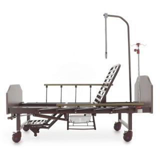 Кровать механическая Med-Mos YG-6 (ЛДСП венге) с туалетным устройством, функцией "кардио-кресло"
