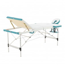 Массажный стол алюминиевый Med-Mos JFAL01A, 3-х секционный