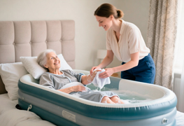 Как помыть лежачего больного в условиях стационара и на дому
