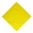 Плитка тактильная (преодолимое препятствие, поле внимания, конусы линейные) ПУ (желтая) самоклеящаяся 500x500x4 мм