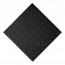Плитка тактильная (преодолимое препятствие, поле внимания, конусы линейные) ПУ (черная) 500x500x4 мм
