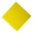 Плитка тактильная (непреодолимое препятствие, конусы шахматные) ПУ (желтая) 500x500x4 мм