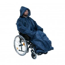 Плащ-чехол утепленный для инвалидов-колясочников (с рукавами и капюшоном)
