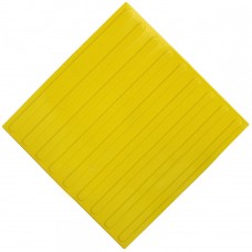 Плитка тактильная (направление движения, полоса) ПВХ (желтая) 500х500х4 мм