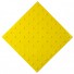 Плитка тактильная (преодолимое препятствие, поле внимания, конусы линейные) ПВХ (желтая) 500х500х4 мм