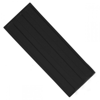 Плитка тактильная (направление движения, зона получения услуг) ПУ (черная) 180х500х4 мм