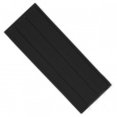 Плитка тактильная (направление движения, зона получения услуг) ПУ (черная) самоклеящаяся 180х500х4 мм