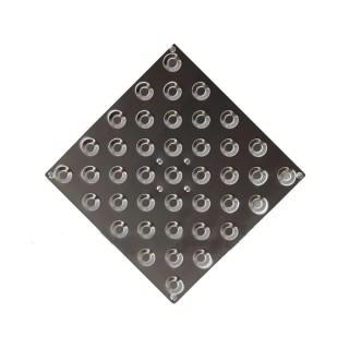 Плитка тактильная (непреодолимое препятствие, конусы шахматные) 300х300х7 мм