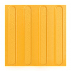 Плитка тактильная (направление движения, полоса) керамогранит (желтая) 300х300х15 мм