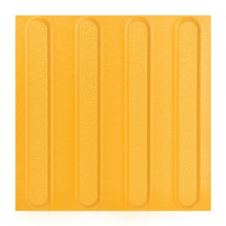 Плитка тактильная (направление движения, полоса) керамогранит (желтая) 300х300х15 мм