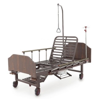 Кровать механическая Med-Mos YG-6 (ЛДСП венге) с туалетным устройством, функцией "кардио-кресло"