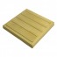 Плитка тактильная (направление движения, полоса) бетон (жёлтая) 300x300x55 мм