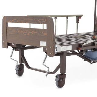 Кровать механическая Med-Mos YG-5 (ЛДСП венге) с боковым переворачиванием и туалетным устройством