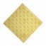 Плитка тактильная (непреодолимое препятствие, конусы шахматные) бетон (желтая) 300х300х55 мм