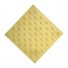 Плитка тактильная (непреодолимое препятствие, конусы шахматные) бетон (желтая) 300х300х55 мм