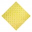 Плитка тактильная (непреодолимое препятствие, конусы шахматные) бетон (желтая) 500х500х55 мм