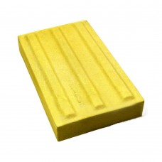 Плитка тактильная (направление движения, зона получения услуг) бетон (желтая) 180х300х50 мм