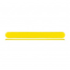 Полоса тактильная без штифта рифление-насечки (направление движения, зона получения услуг) ПВХ (желтая) 290x30x5 мм