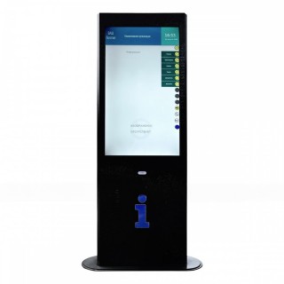 Терминал информационный Tactile-VERT-1(43)V с индукционной системой и источником бесперебойного питания (1861 x 900 x 325 мм)