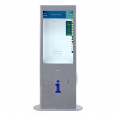 Терминал информационный Tactile-VERT-1(43)V с индукционной системой и источником бесперебойного питания 1861x650x175 мм