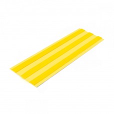 Лента тактильная направляющая ПВХ (3 желтые полосы на желтой основе) самоклеящаяся 4х180 мм