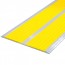 Накладка на ступень ПВХ (с двумя резиновыми вставками шириной 50мм желтая/желтая) в AL профиле 115 мм