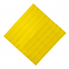 Плитка тактильная (направление движения, полоса) ЭКОПВХ (желтая) 500х500х4 мм