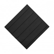 Плитка тактильная (направление движения, полоса) ПУ (черная) 300х300х4 мм