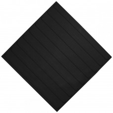 Плитка тактильная (направление движения, полоса) ПУ (черная) 500х500х4 мм