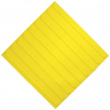 Плитка тактильная (направление движения, полоса) ПУ (желтая) 500х500х4 мм