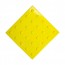 Плитка тактильная (преодолимое препятствие, поле внимания, конусы линейные) ПУ (желтая) самоклеящаяся 300х300х4 мм