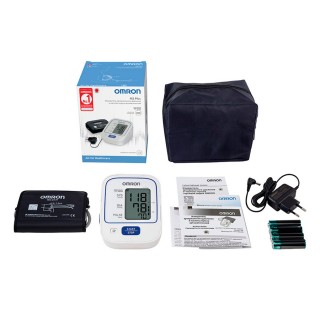 Тонометр автоматический OMRON M2 Plus (ALRU) с адаптером и универсальной манжетой (22-42 см)