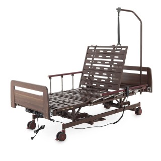 Кровать медицинская Med-Mos DB-6 (ЛДСП венге) с аккумулятором и удлинением