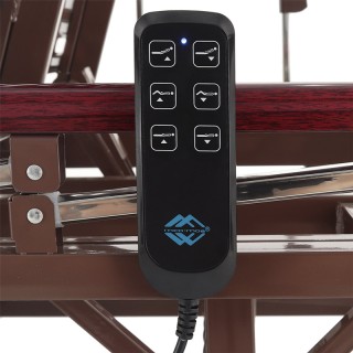 Кровать медицинская Med-Mos DB-6 (ЛДСП венге) с аккумулятором и удлинением