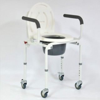 Кресло-туалет FS813 на 4-х колесах