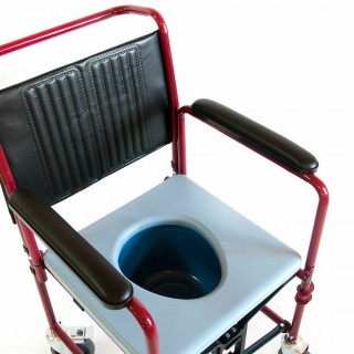 Кресло-каталка инвалидная с санитарным устройством FS692-45