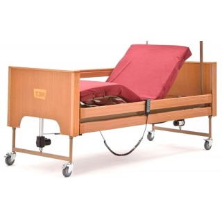 Кровать медицинская функциональная в текстильном чехле MET TERNA COLOR