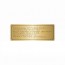Брайлевская табличка на основании из ABS пластика с имитацией «золото» и защитным покрытием