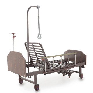 Кровать механическая Med-Mos YG-6 (ЛДСП венге) с туалетным устройством, функцией "кардио-кресло"
