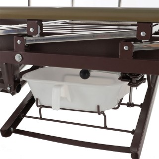 Кровать механическая Med-Mos YG-6 (ЛДСП венге) с туалетным устройством, функцией "кардио-кресло"