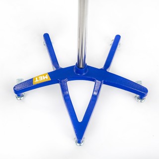 Инфузионная стойка-штатив с ручкой и столиком для аппаратуры МЕТ F01