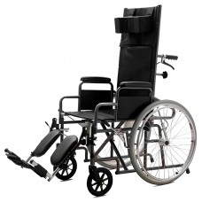 Кресло-коляска c поднимающимися подножками и удлинённой спинкой