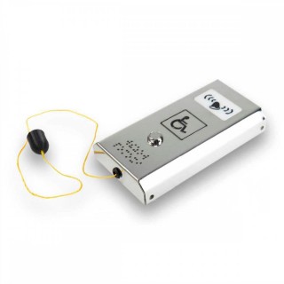 Антивандальная кнопка вызова персонала со звуковым сигналом и шнурком AISI 304 (10280-1 IA)