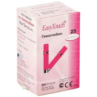 Тест-полоски EasyTouch на гемоглобин №25