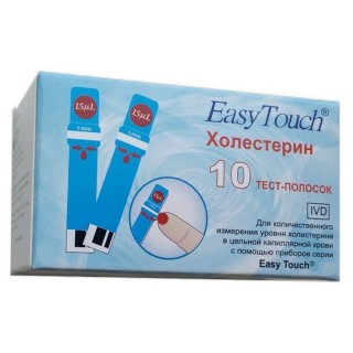 Тест-полоски EasyTouch на холестерин №10