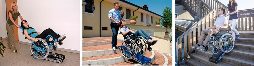 Гусеничные подъемники по лестнице для инвалидных колясок