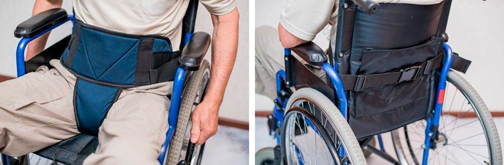 Фиксирующие ремни и жилеты для инвалидной коляски