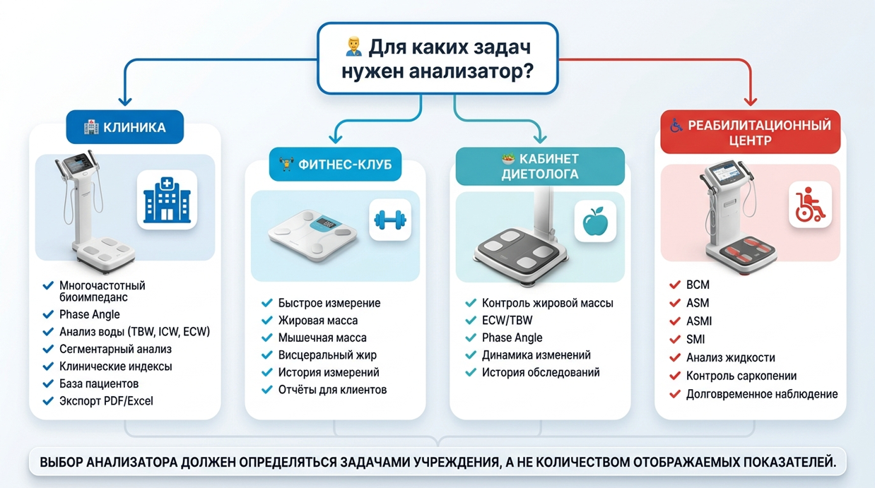 Сравнение анализаторов состава тела