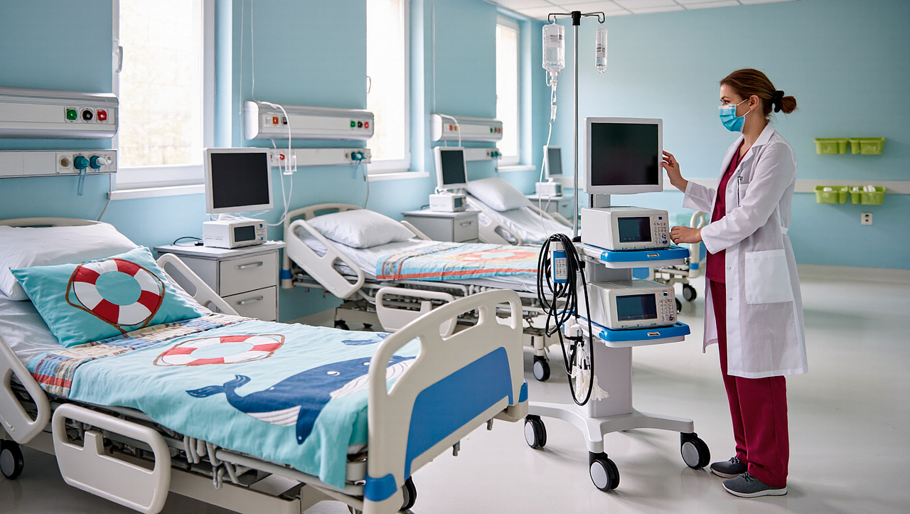 Детские медицинские кровати