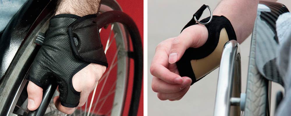 Перчатки для езды на инвалидной коляске